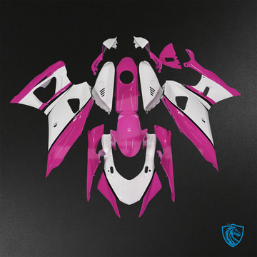 Yamaha R7 (2021-2025) Gloss White & Pink Fairings Kit - Aftermarket ABS Bodywork