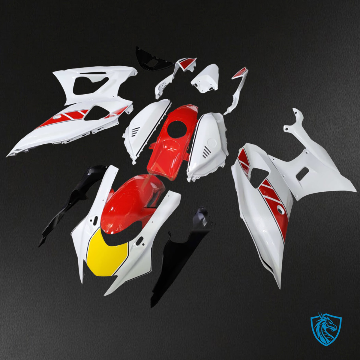 Yamaha R7 (2021-2025) Gloss White & Red - Custom ABS Fairing Kit