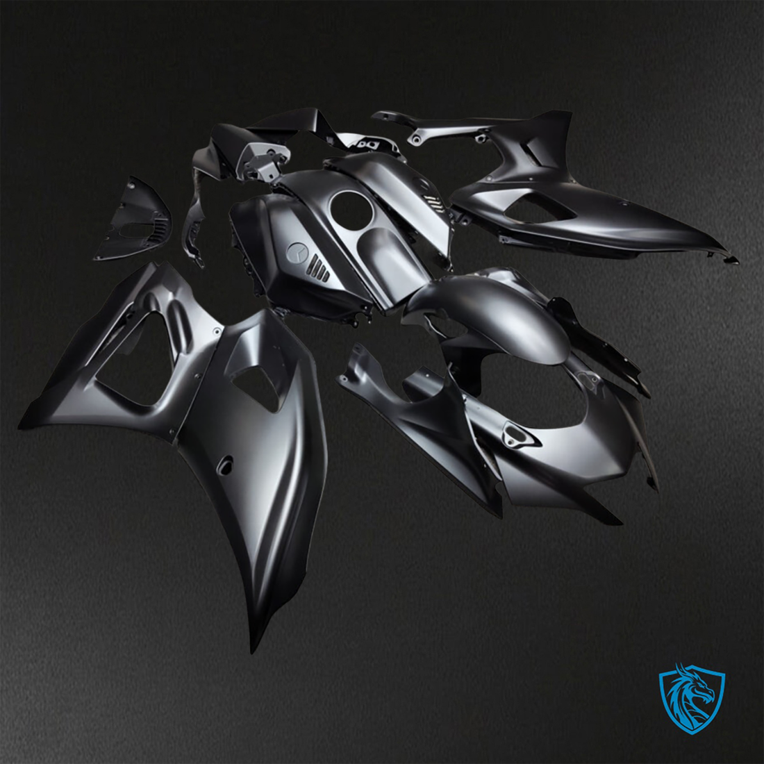 Yamaha R7 (2021-2025) Matte Black Fairings Kit - Aftermarket ABS Bodywork