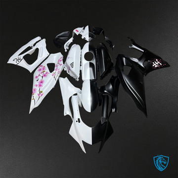 Yamaha R7 (2021-2025) Black, White & Pink Cherry Blossom ABS Bodywork - Fairings Kit