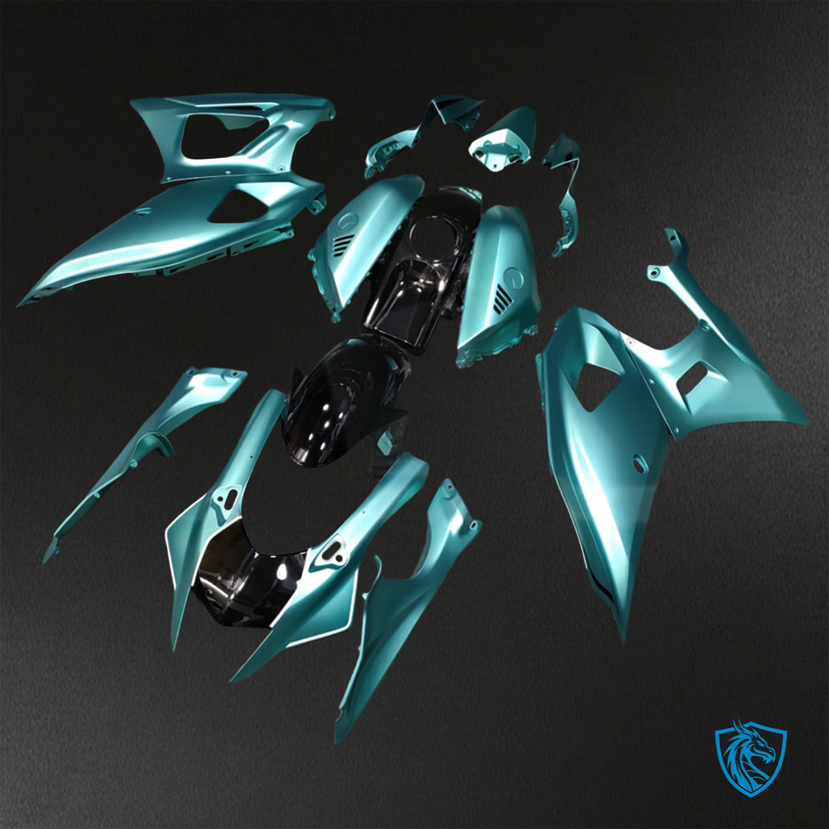 Yamaha R7 (2021-2025) Matte Teal & Gloss Black ABS Bodywork - Fairings Kit