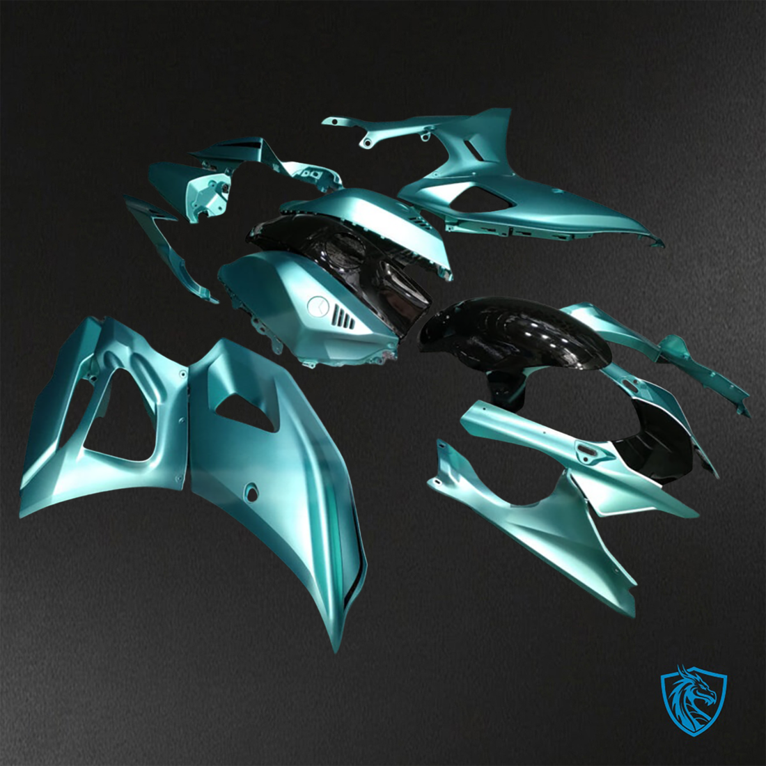 Yamaha R7 (2021-2025) Matte Teal & Gloss Black ABS Bodywork - Fairings Kit