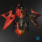 Red & Black Split Pattern