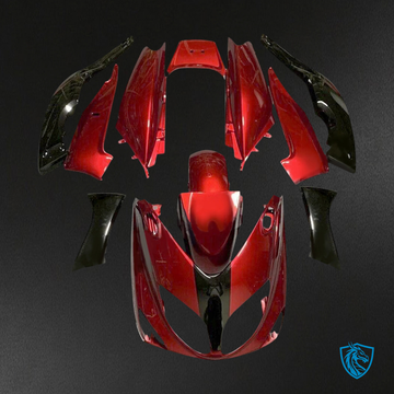 Yamaha T-Max (2001-2007) Black & Red - MERGEment Motorcycle Fairings Kit