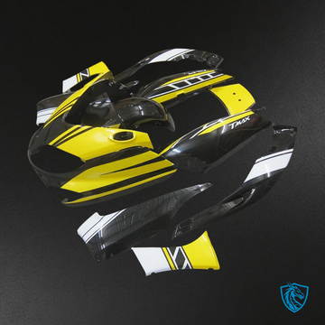 Yamaha T-Max (2001-2007) Black, Yellow & White - Custom ABS Fairing Set