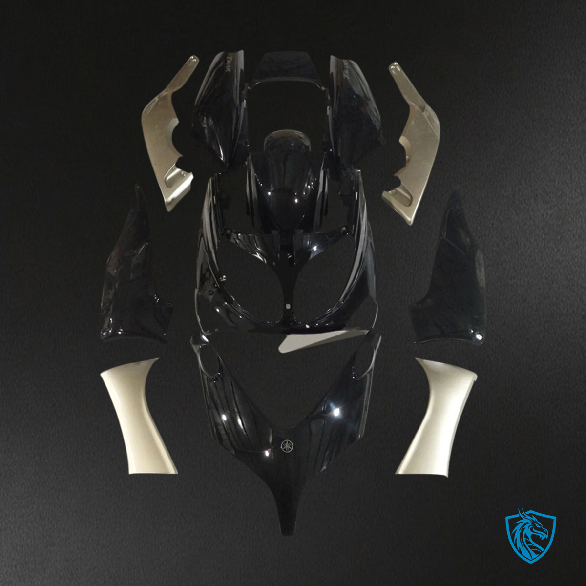 Yamaha T-Max (2001-2007) Black & Silver Fairing Kit | ABS Bodywork
