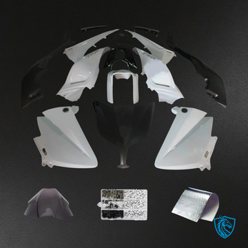Yamaha T-Max TMAX530 (2012-2014) Black & White Fairing Kit - Aftermarket ABS Bodywork
