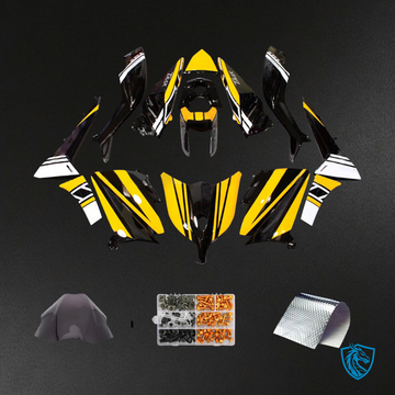 Yamaha T-Max TMAX530 (2012-2014) Yellow, Black & White - MERGEment Motorcycle Fairings Kit