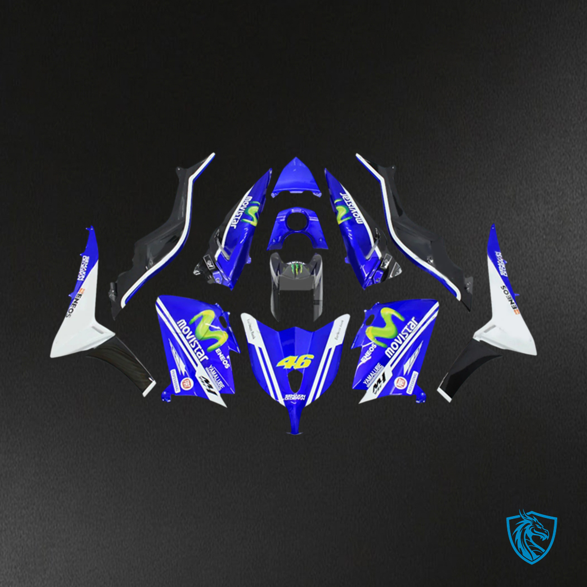 Yamaha T-Max TMAX530 (2012-2014) Blue & Green Fairing Kit - Aftermarket ABS Bodywork