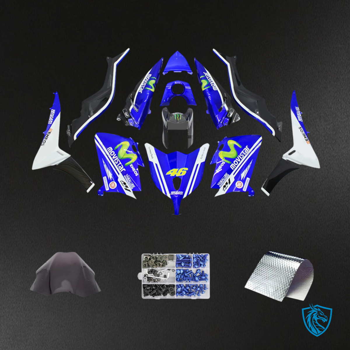 Yamaha T-Max TMAX530 (2012-2014) Blue & Green Fairing Kit - Aftermarket ABS Bodywork