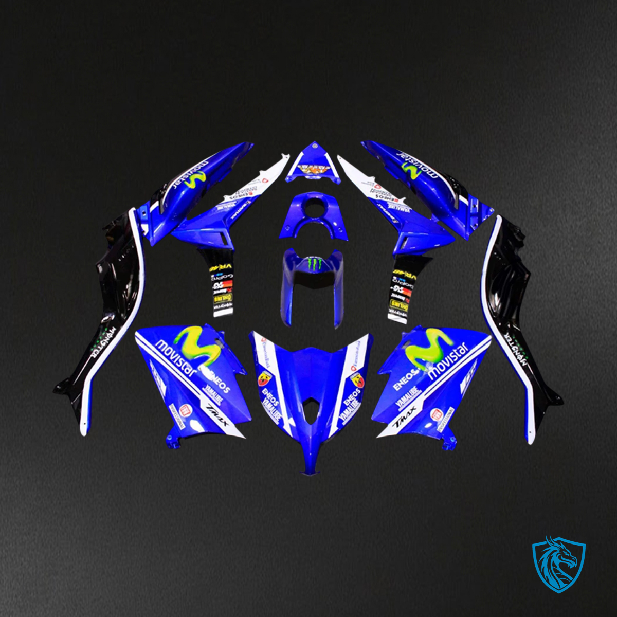 Yamaha T-Max TMAX530 (2012-2014) Blue & Yellow Fairing Kit | ABS Bodywork