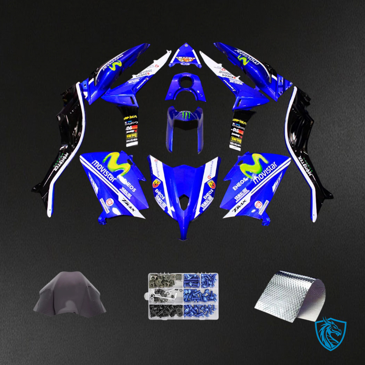 Yamaha T-Max TMAX530 (2012-2014) Blue & Yellow Fairing Kit | ABS Bodywork
