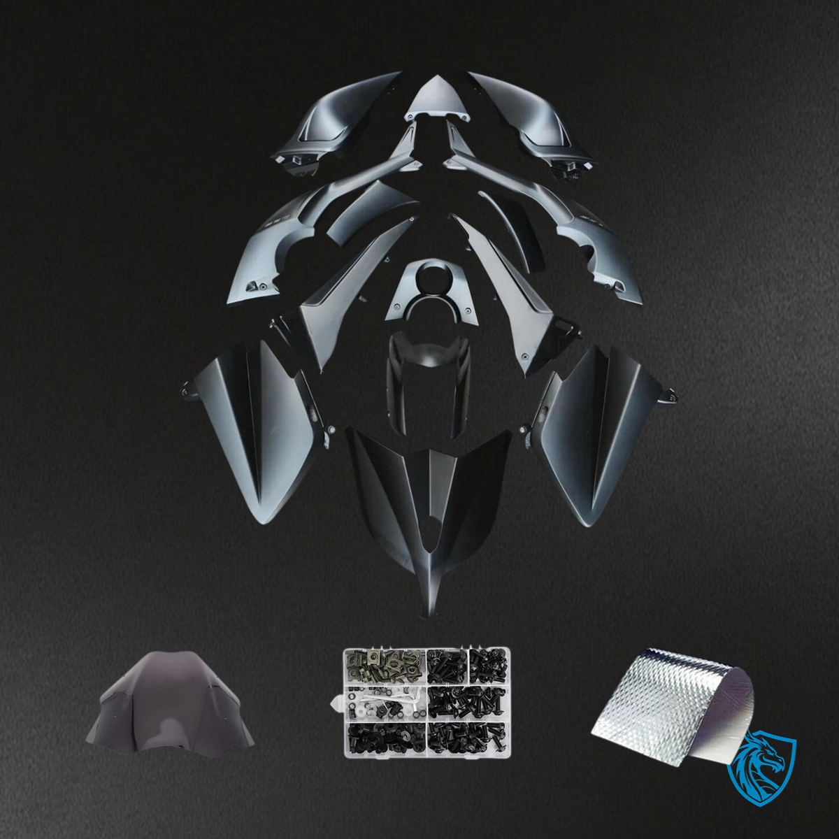 Yamaha T-Max TMAX530 (2012-2014) Matte Black - Fairing Kit | ABS Bodywork