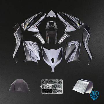 Yamaha T-Max TMAX530 (2012-2014) Matte Black & Gray Fairing Kit - Aftermarket ABS Bodywork