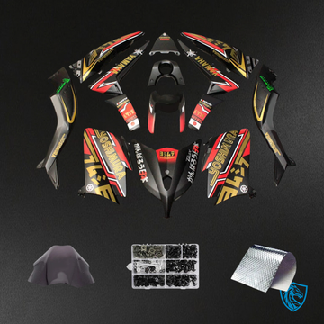 Yamaha T-Max TMAX530 (2012-2014) Matte Gold & Red Fairing Kit | ABS Bodywork