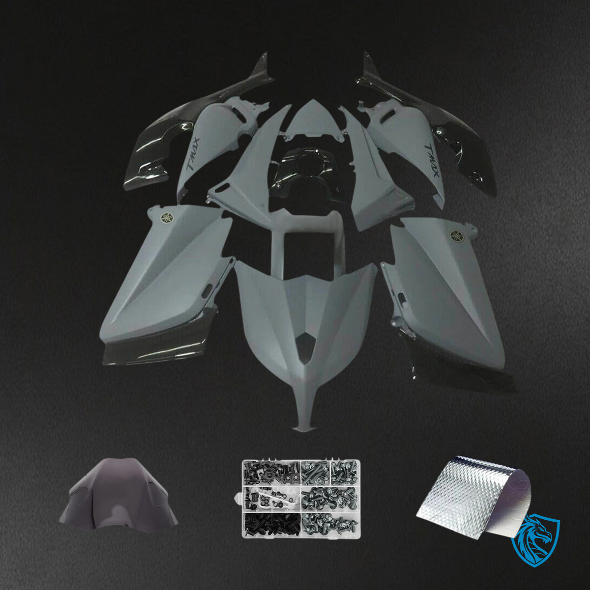 Yamaha T-Max TMAX530 (2012-2014) Matte Gray - MERGEment Motorcycle Fairings Kit