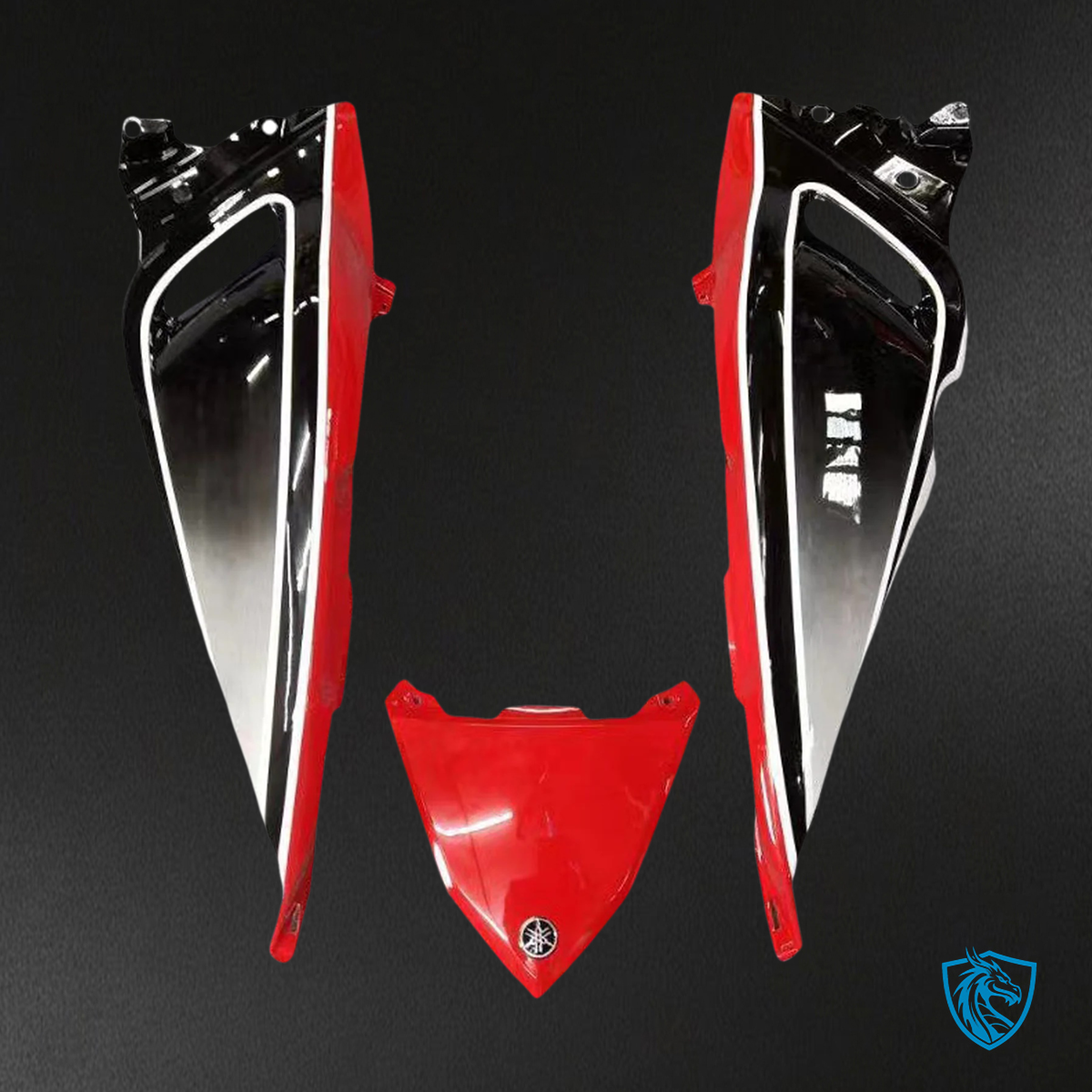 Yamaha T-Max TMAX530 (2012-2014) Red & White Style 1 Fairing Kit - Aftermarket ABS Bodywork
