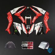 Red & White Style 3