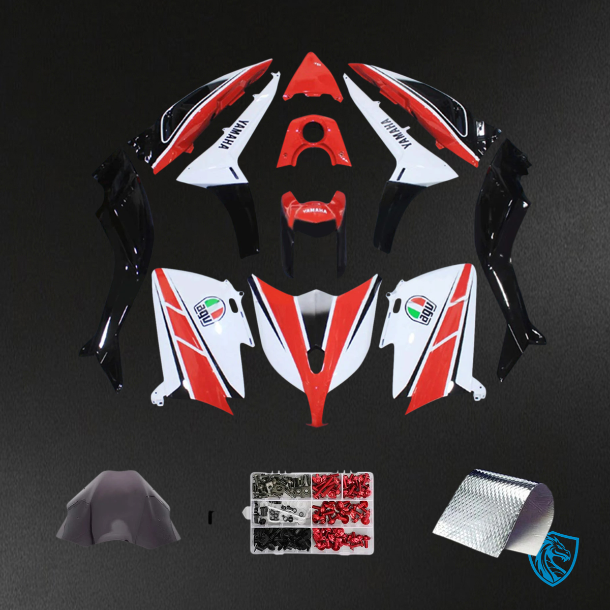 Yamaha T-Max TMAX530 (2012-2014) Red & White Style 4 Fairing Kit | ABS Bodywork