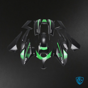 Yamaha T-Max XP500 (2008-2012) Black & Green logo Fairing Kit - Aftermarket ABS Bodywork