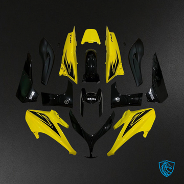 Yamaha T-Max XP500 (2008-2012) Black & Yellow Style 1 Fairing Kit | ABS Bodywork