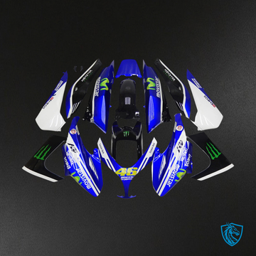Yamaha T-Max XP500 (2008-2012) Blue & White Fairing Kit - Aftermarket ABS Bodywork