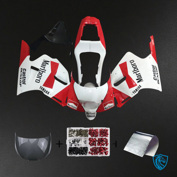 Yamaha TZR 250 (1991-1994) Red, White & Black Logos Fairing Kit - Aftermarket ABS Bodywork