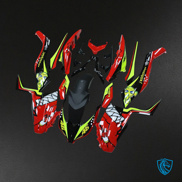 Yamaha XMAX300 (2017-2021) Red & Yellow Shark teeth Fairing Kit - Aftermarket ABS Bodywork