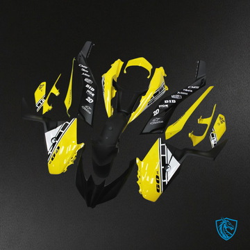 Yamaha XMAX300 (2017-2021) Yellow & Black Style 1 - Fairing Kit | ABS Bodywork