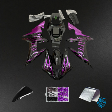 Yamaha YZF-R1 (2002-2003) Black & Purple Fairing Kit - ABS Bodywork