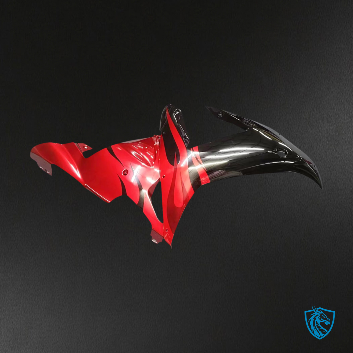 Yamaha YZF-R1 (2002-2003) Black & Red Style 1 - MERGEment Motorcycle Fairing Kit