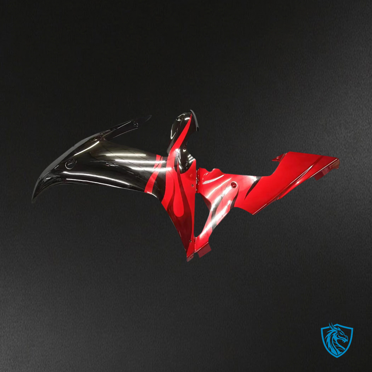 Yamaha YZF-R1 (2002-2003) Black & Red Style 1 - MERGEment Motorcycle Fairing Kit