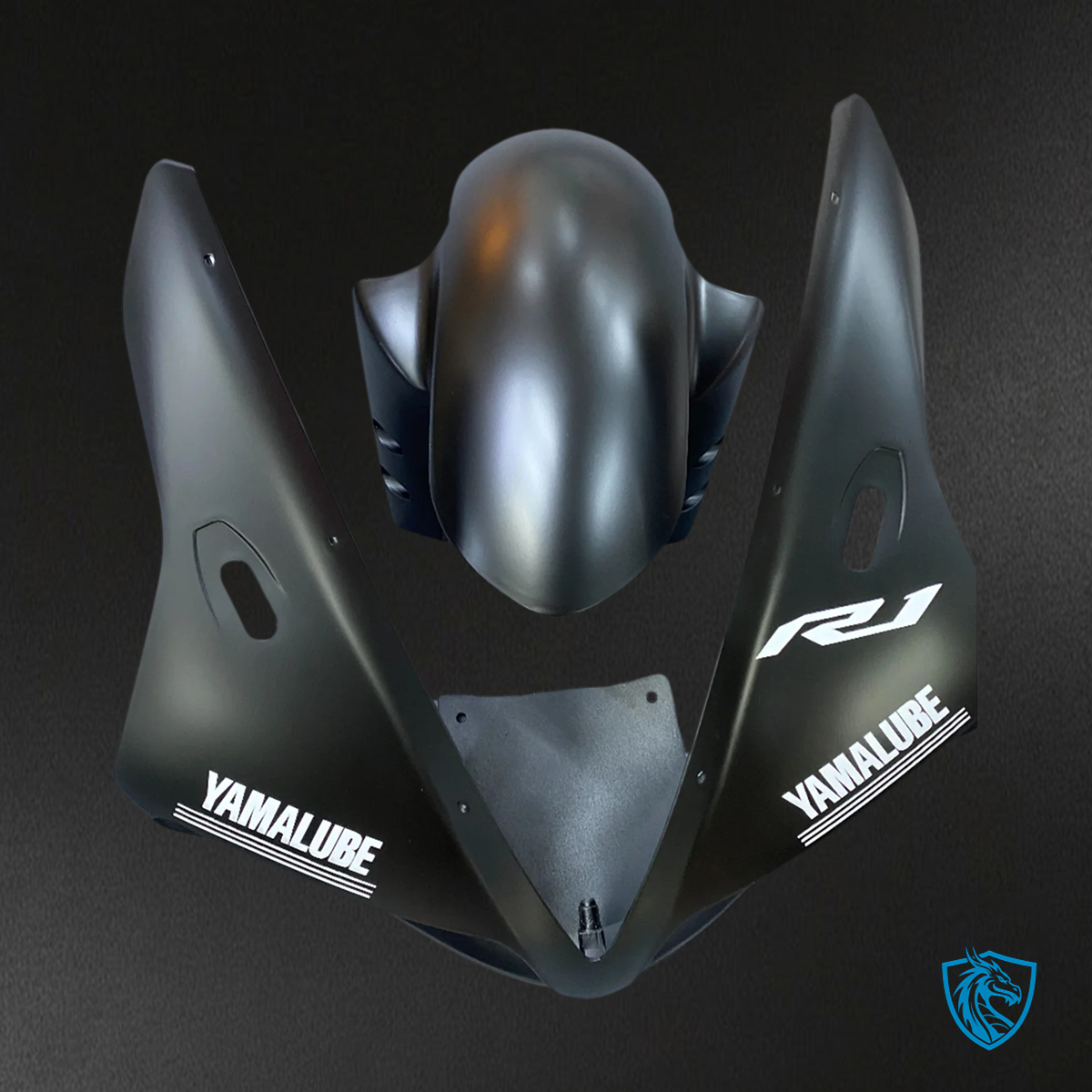 Yamaha YZF-R1 (2002-2003) Black with Logo - MERGEment Motorcycle Fairing Kit