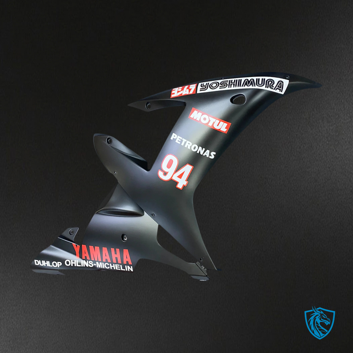 Yamaha YZF-R1 (2002-2003) Black with Logo - MERGEment Motorcycle Fairing Kit