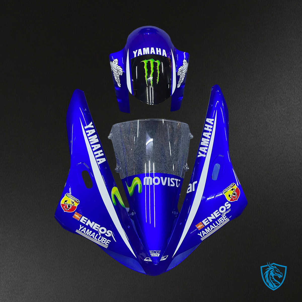 Yamaha YZF-R1 (2002-2003) Blue & Yellow Style 2 Fairing Kit - ABS Bodywork