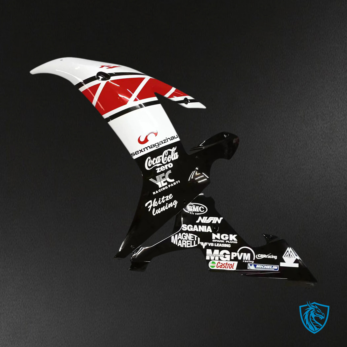 Yamaha YZF-R1 (2002-2003) Red & White Style 2 - MERGEment Fairing Kit