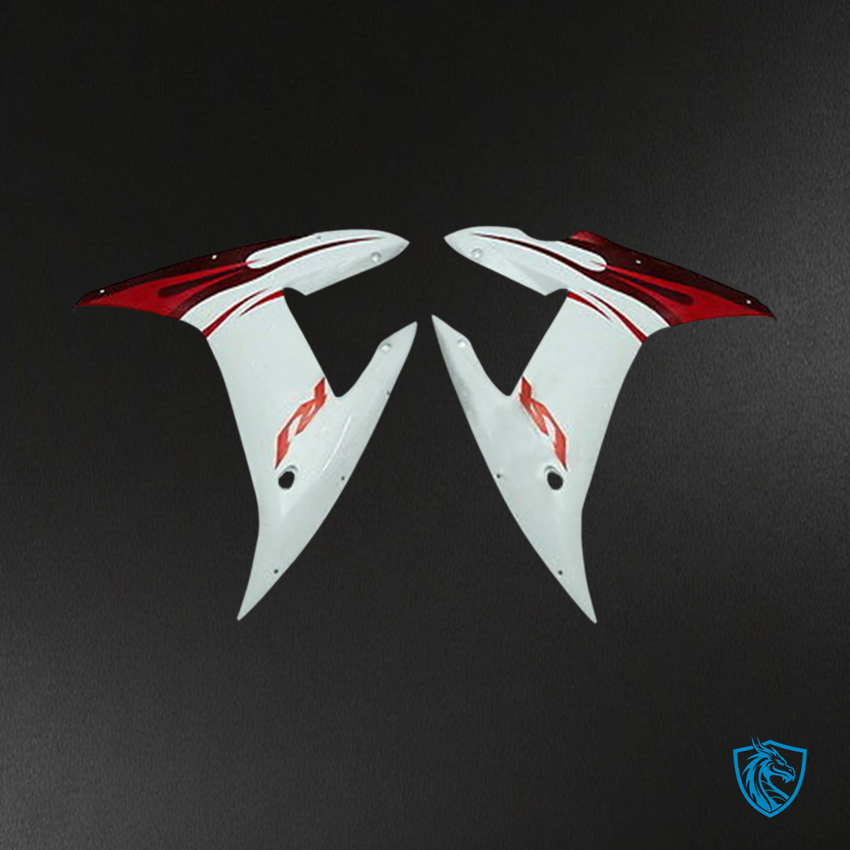Yamaha YZF-R1 (2002-2003) White & Red - Custom ABS Fairing Kit