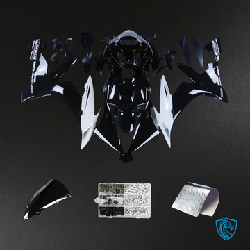 Yamaha YZF-R1 (2004-2006) Black & White Aftermarket Fairing Kit - ABS Bodywork