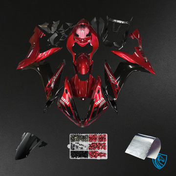 Yamaha YZF-R1 (2004-2006) Red & Black - Custom ABS Fairing Kit
