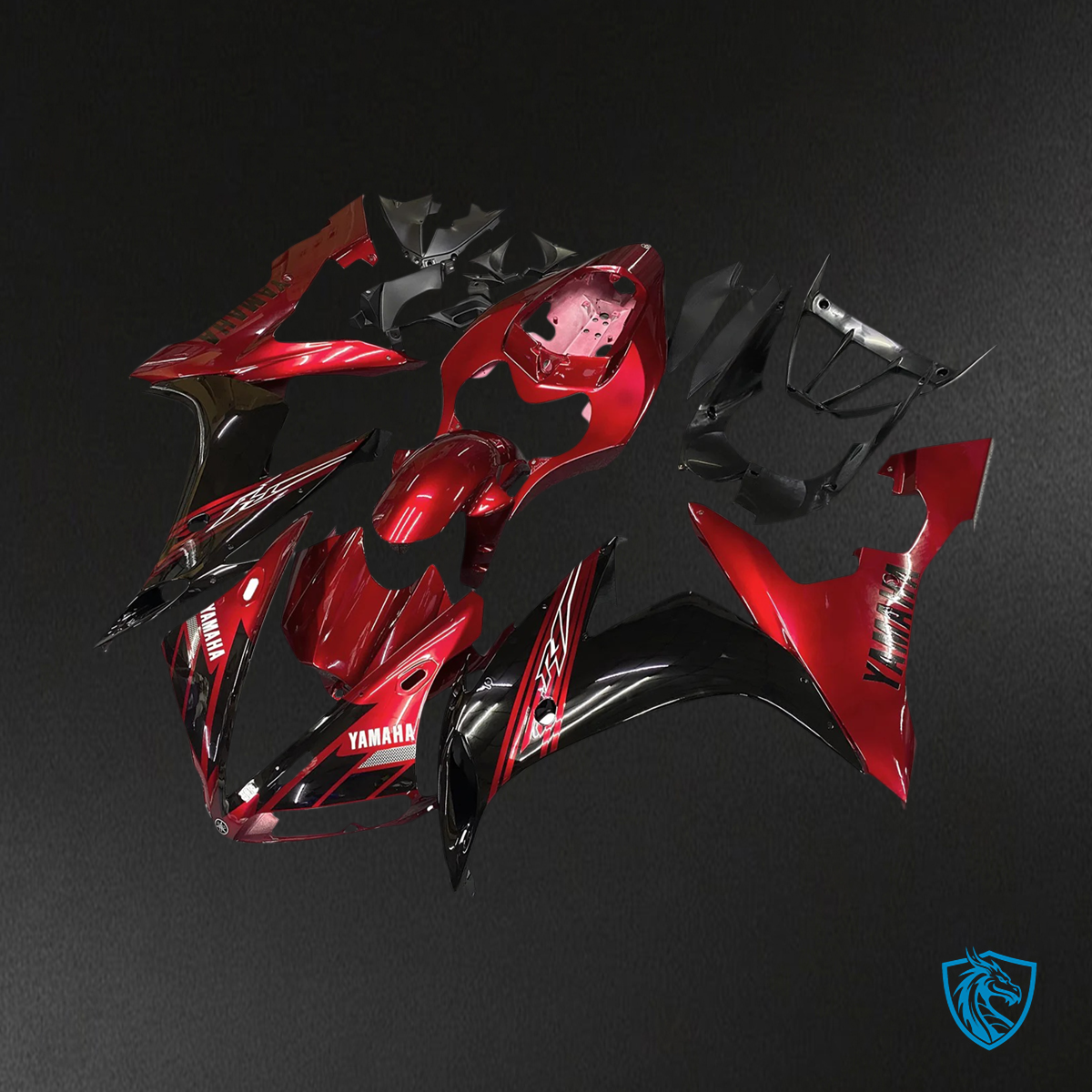Yamaha YZF-R1 (2004-2006) Red & Black - Custom ABS Fairing Kit