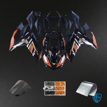 Yamaha YZF-R3 (2014-2018) R25 (2015-2017) Black & Orange - MERGEment Motorcycle Fairings Kit