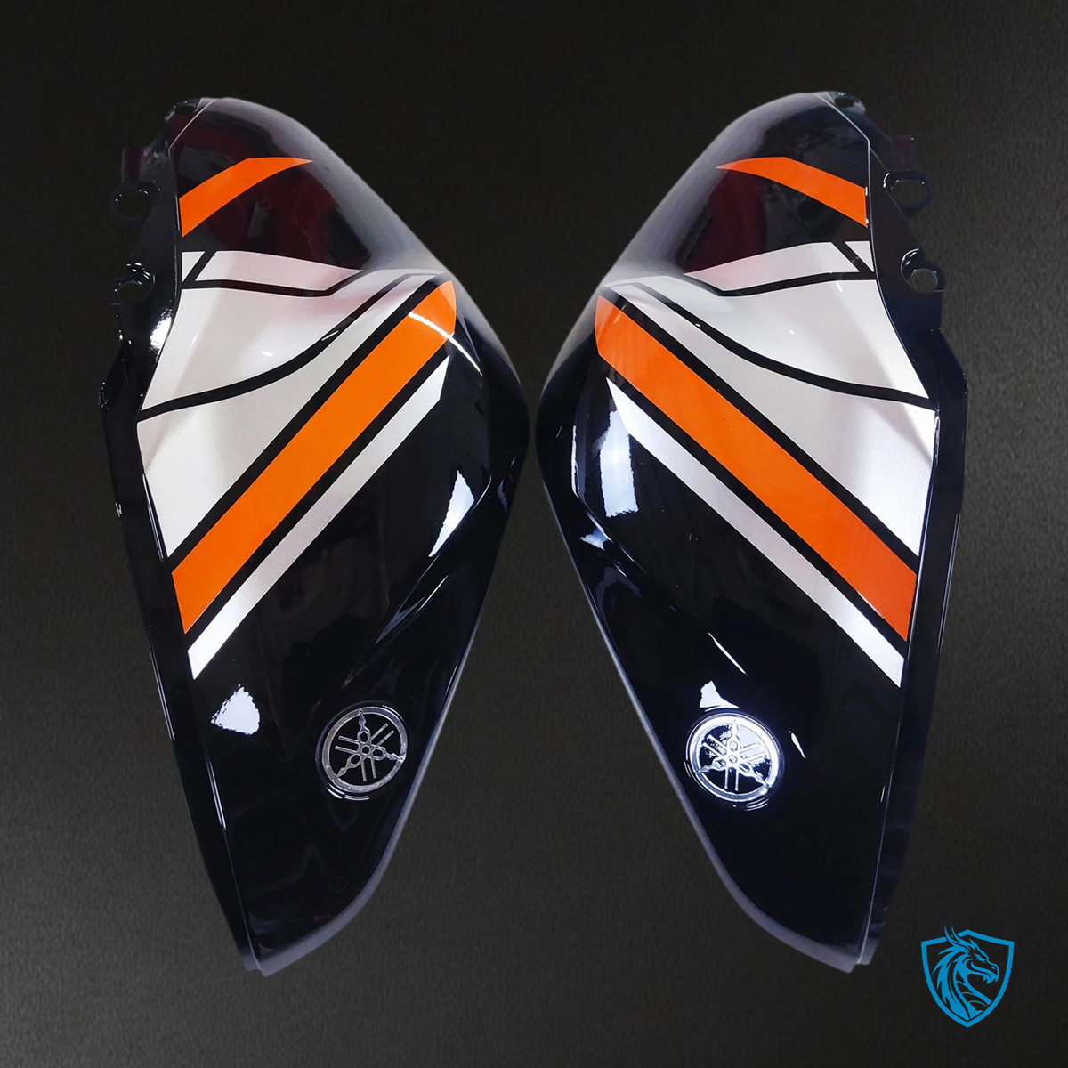 Yamaha YZF-R3 (2014-2018) R25 (2015-2017) Black & Orange - MERGEment Motorcycle Fairings Kit