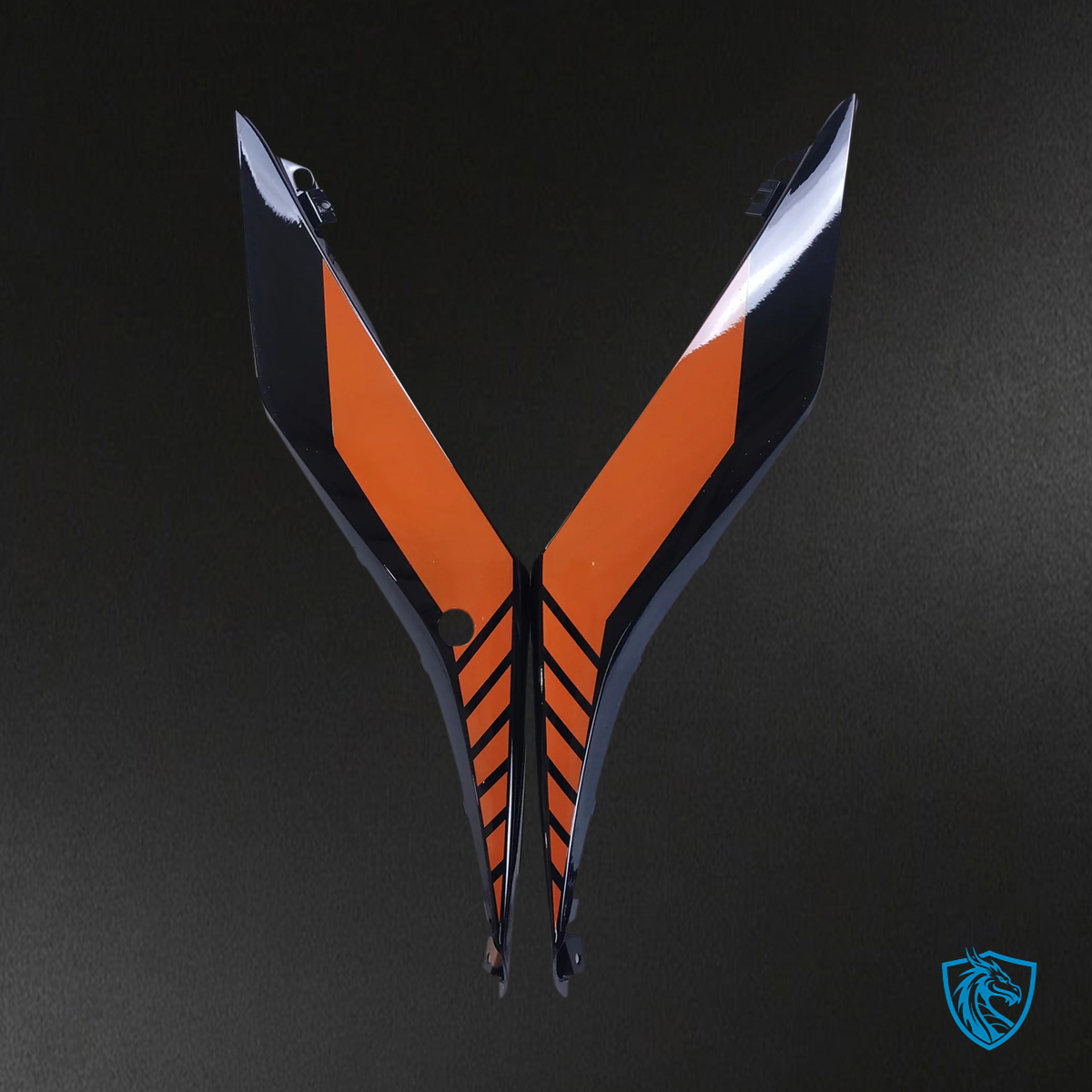 Yamaha YZF-R3 (2014-2018) R25 (2015-2017) Black & Orange - MERGEment Motorcycle Fairings Kit
