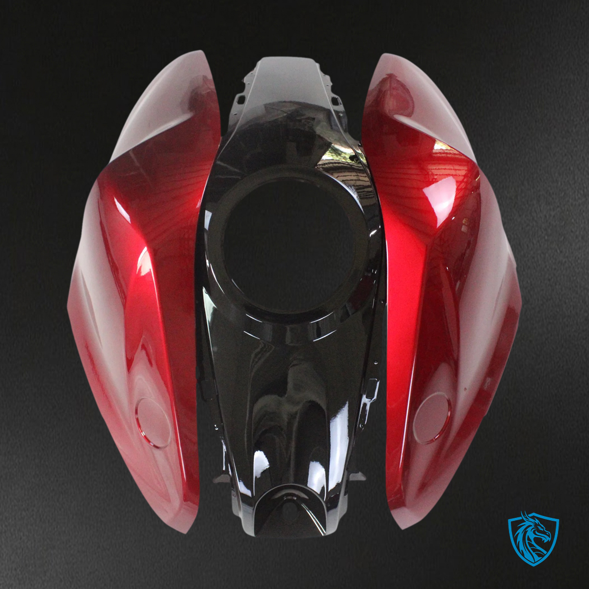 Yamaha YZF-R3 (2014-2018) R25 (2015-2017) Black & Red Style1 - Custom ABS Fairing Set