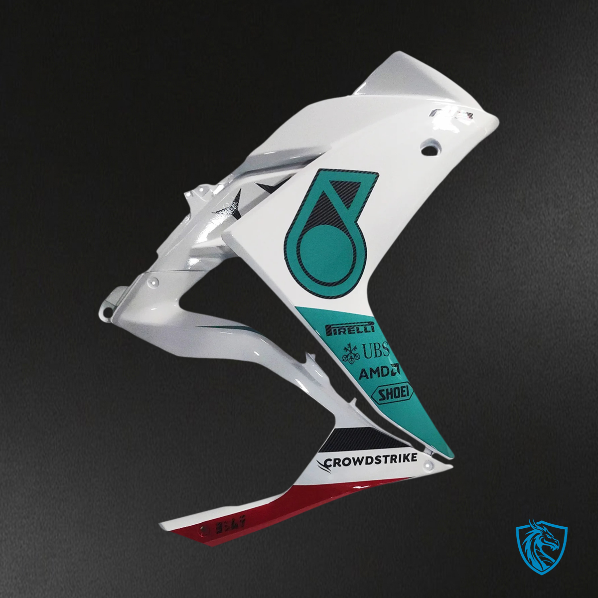 Yamaha YZF-R3 (2014-2018) R25 (2015-2017) White, Blue & Black Carbon Fiber - MERGEment Motorcycle Fairings Kit