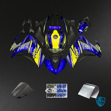Yamaha YZF-R3 (2014-2018) R25 (2015-2017) Blue & Yellow Style2 - MERGEment Motorcycle Fairings Kit