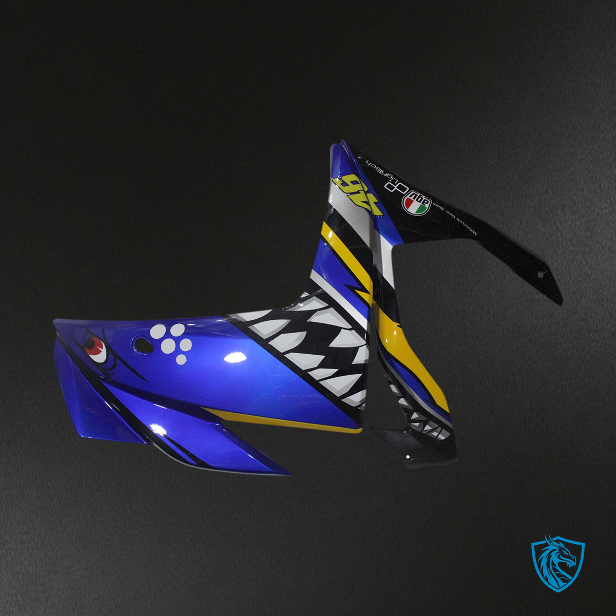 Yamaha YZF-R3 (2014-2018) R25 (2015-2017) Blue & Yellow Style3 - Custom ABS Fairing Set