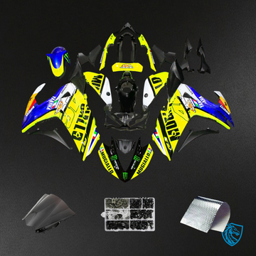 Yamaha YZF-R3 (2014-2018) R25 (2015-2017) Blue & Yellow Style4 Fairing Kit | ABS Bodywork