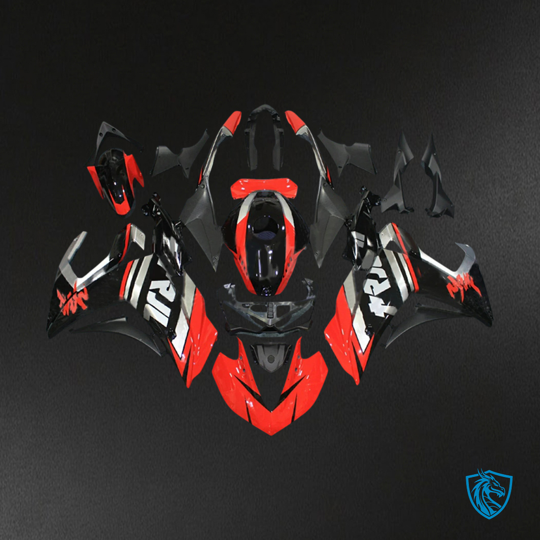 Yamaha YZF-R3 (2014-2018) R25 (2015-2017) Red & Black - Custom ABS Fairing Set