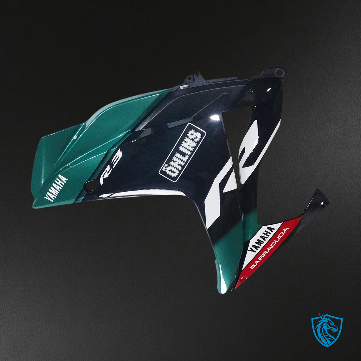 Yamaha YZF-R3 (2014-2018) R25 (2015-2017) blue & black - MERGEment Motorcycle Fairings Kit